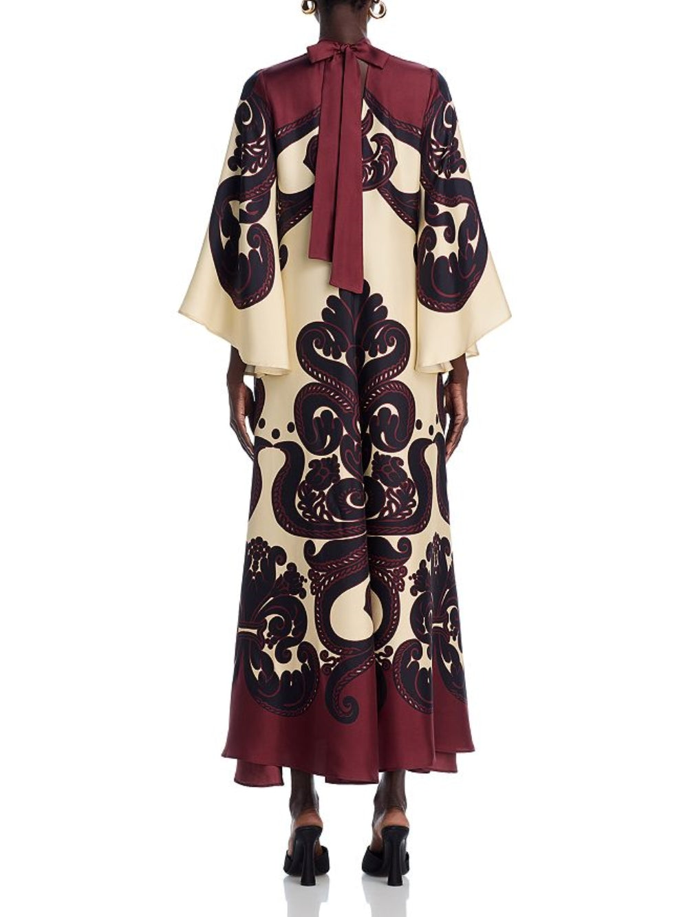 Audrey | Elegant Grenadilla Print Maxi Dress