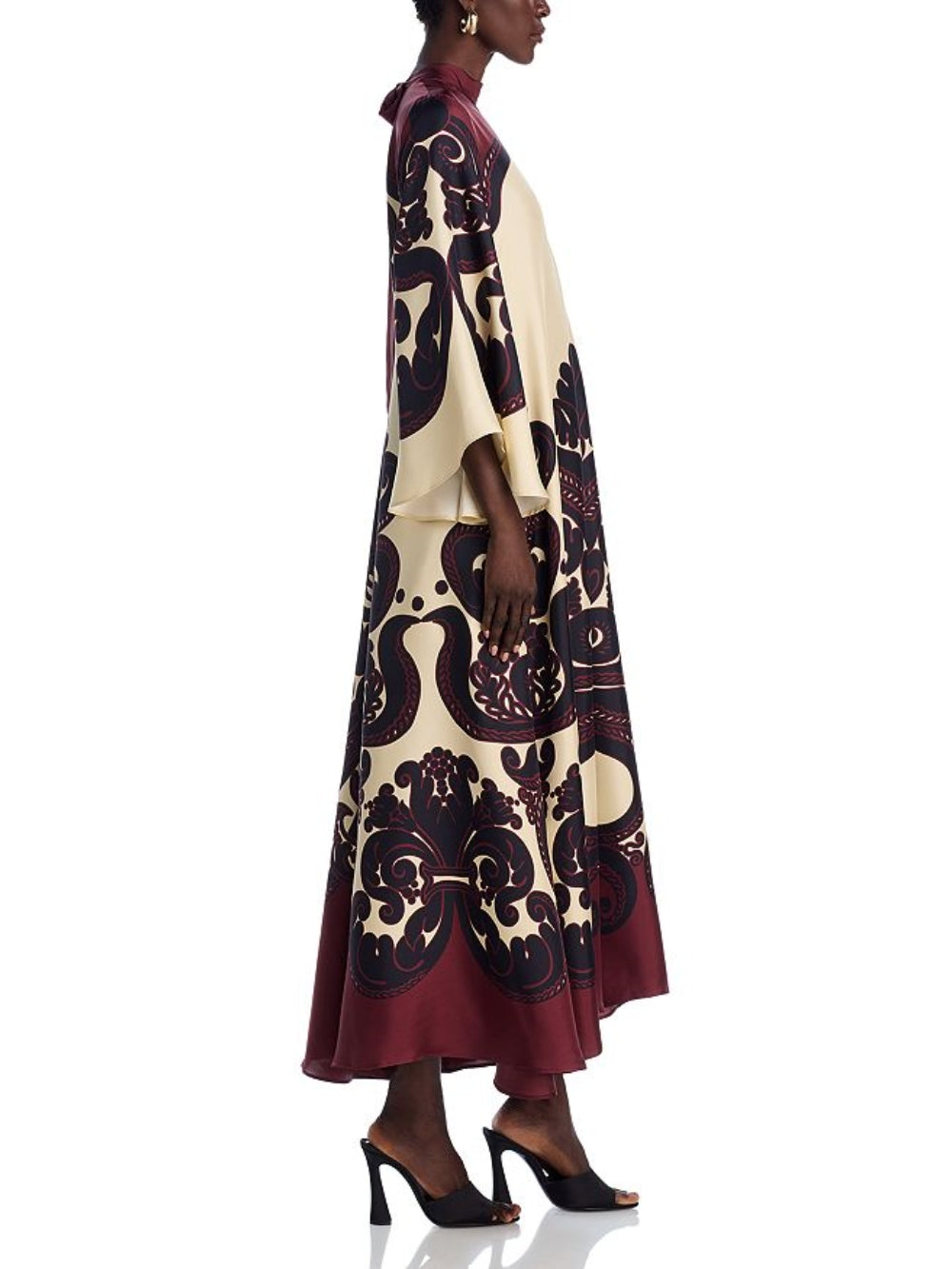 Audrey | Elegant Grenadilla Print Maxi Dress