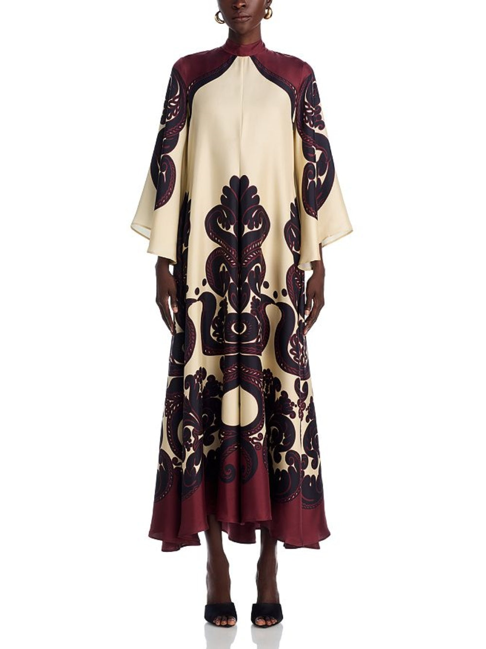 Audrey | Elegant Grenadilla Print Maxi Dress