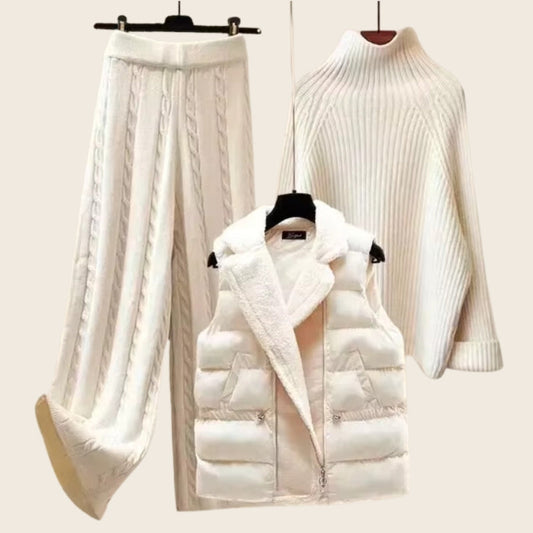 Chloe - Blanc Knitted 3 Piece Set