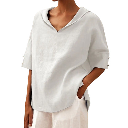 AVA | Cotton & Linen Loose Shirt