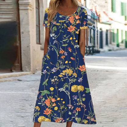 Lilia | Boho Floral Maxi