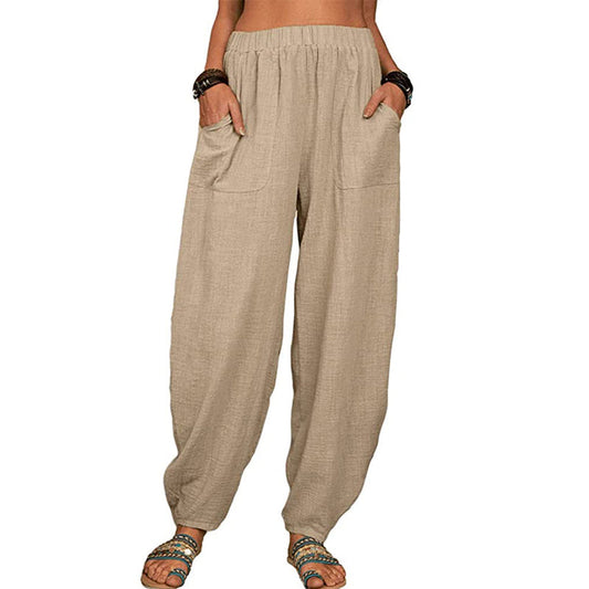 CINDY | Loose Cotton And Linen Casual Pants